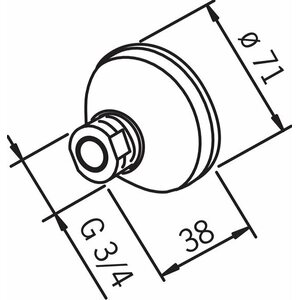 Oras Hanaliitin Oras 204740 G3/4x12mm