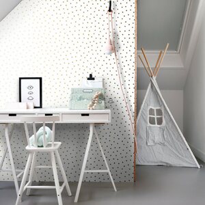 Esta Home Black & White with a splash of Gold non-woven tapetti