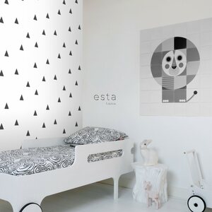 Esta Home Black & White with a splash of Gold non-woven tapetti