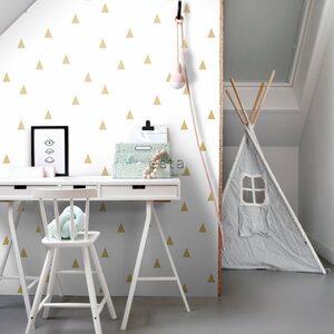 Esta Home Black & White with a splash of Gold non-woven tapetti