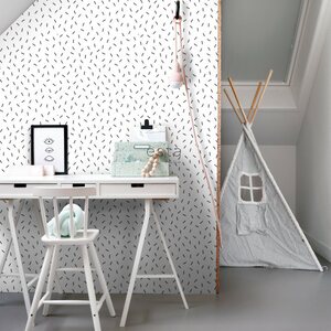 Esta Home Black & White with a splash of Gold non-woven tapetti