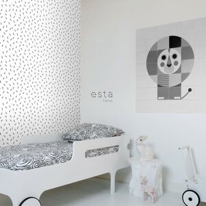 Esta Home Black & White with a splash of Gold non-woven tapetti