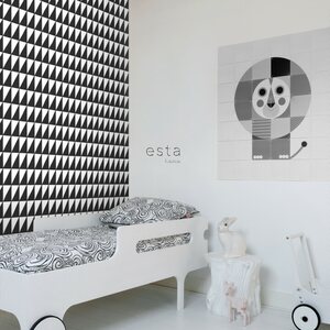 Esta Home Black & White with a splash of Gold non-woven tapetti