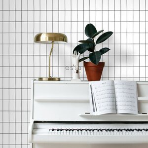 Esta Home Black & White with a splash of Gold non-woven tapetti