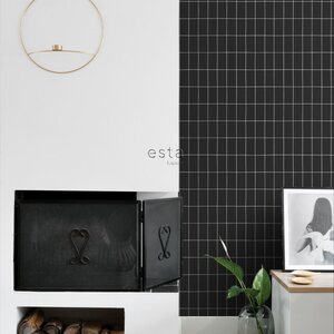 Esta Home Black & White with a splash of Gold non-woven tapetti