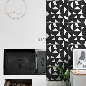 Esta Home Black & White with a splash of Gold non-woven tapetti