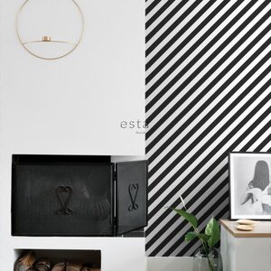 Esta Home Black & White with a splash of Gold non-woven tapetti