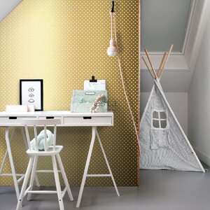 Esta Home Black & White with a splash of Gold non-woven tapetti