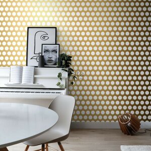 Esta Home Black & White with a splash of Gold non-woven tapetti