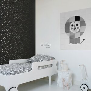 Esta Home Black & White with a splash of Gold non-woven tapetti