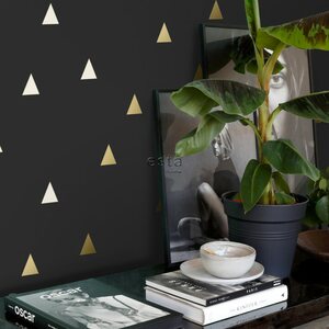 Esta Home Black & White with a splash of Gold non-woven tapetti