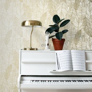 Esta Home Black & White with a splash of Gold non-woven tapetti