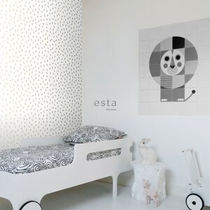 Esta Home Black & White with a splash of Gold non-woven tapetti