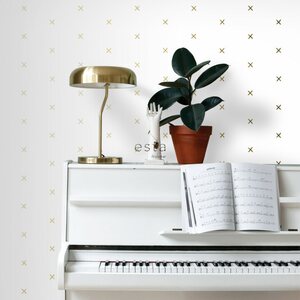 Esta Home Black & White with a splash of Gold non-woven tapetti