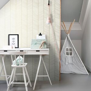 Esta Home Black & White with a splash of Gold non-woven tapetti