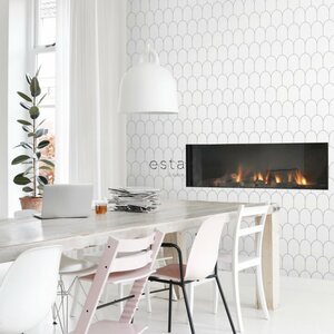 Esta Home Black & White with a splash of Gold non-woven tapetti