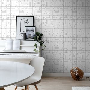 Esta Home Black & White with a splash of Gold non-woven tapetti