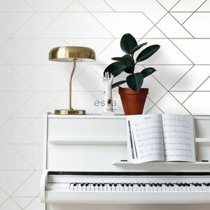 Esta Home Black & White with a splash of Gold non-woven tapetti