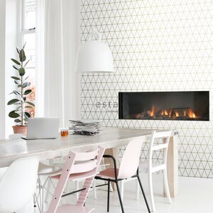 Esta Home Black & White with a splash of Gold non-woven tapetti