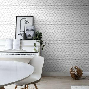 Esta Home Black & White with a splash of Gold non-woven tapetti