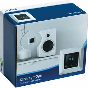 Devi Yhdistelmätermostaatti Devireg Opti 13A 230V IP21 v