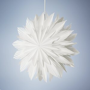 Home & Garden Decora paperikrysanteemi, LED-valo, 45 cm valkoinen