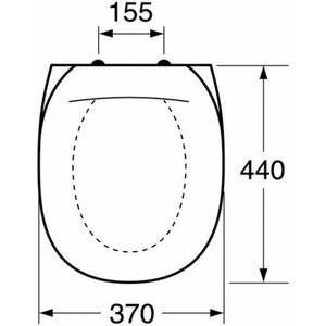 Gustavsberg WC-istuinkansi Nordic 390 valkoinen