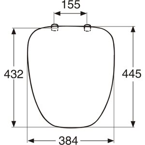 IDO Aniara 9128022001 WC-istuinkansi valkoinen
