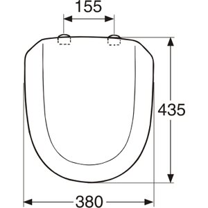 IDO Trevi 91260-22 pehmeä WC-istuinkansi valkoinen