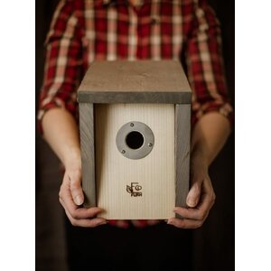 EcoFurn PÖNTTÖ 32 Linnunpönttö kallionharmaa