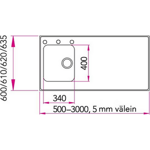 Stala Tiskipöytä C Seitsikko 1100