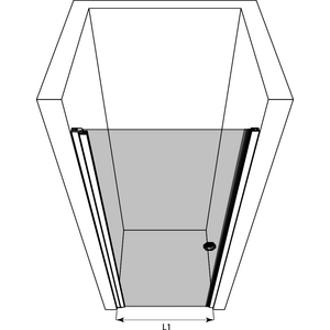 Hietakari Forma 382 Suihkuovi magneettilukituksella