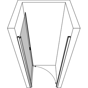 Hietakari Forma 382 Suihkuovi magneettilukituksella