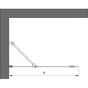 Hietakari Forma 301 kiinteä suihkuseinä