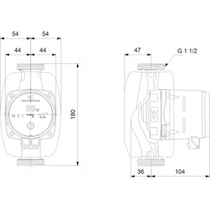 Grundfos Lämpöjohtopumppu Alpha1 25-40 180mm 1V