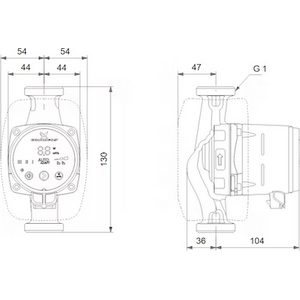 Grundfos Lämpöjohtopumppu Alpha2 15-40 130mm 1V
