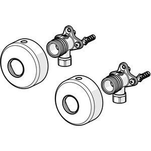 Oras Pinta-asennuskulmapari 204021Z 2kpl 3/4x1/2x12mm
