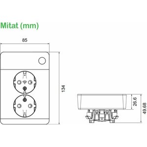 Schneider Electric Wiser Exxact tuplapistorasia Antrasiitti