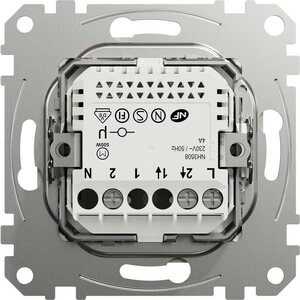 Schneider Electric Wiser Exxact valonsäädin näppäimillä Metalli