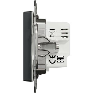 Schneider Electric Wiser Exxact valonsäädin näppäimillä Antrasiitti