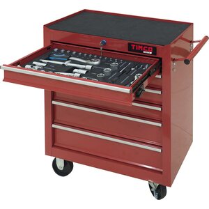 Timco 6 ltk 80-os työkaluvaunu työkaluilla