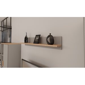 Kocot Denver seinähylly 100cm, harmaa/beige