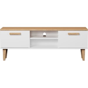 Kocot Denver TV-taso 120cm, valkoinen/beige