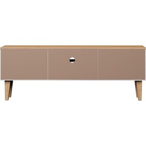Kocot Denver TV-taso 120cm, valkoinen/beige