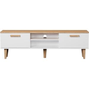 Kocot Denver TV-taso 160cm, valkoinen/beige