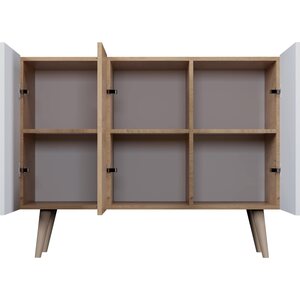 Kocot Toronto senkki 120cm, valkoinen/pyökki