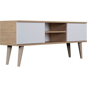 Kocot Toronto TV-taso 120cm, valkoinen/beige