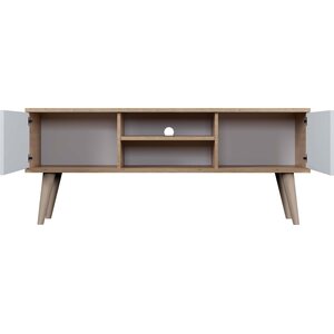Kocot Toronto TV-taso 120cm, valkoinen/beige