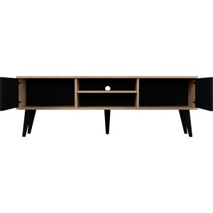 Kocot Toronto TV-taso 160cm, musta/beige