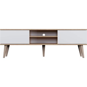 Kocot Toronto TV-taso 160cm, valkoinen/beige